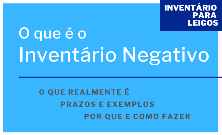 Inventário Negativo o que é e como fazer
