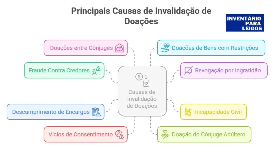 Causas de Invalidação de Doações