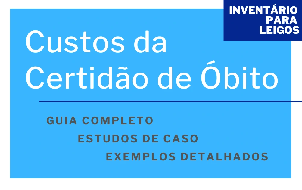 Custos da Certidao de obito