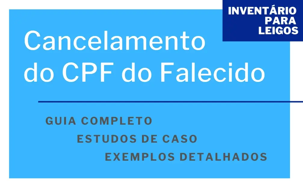 Cancelar CPF do Falecido